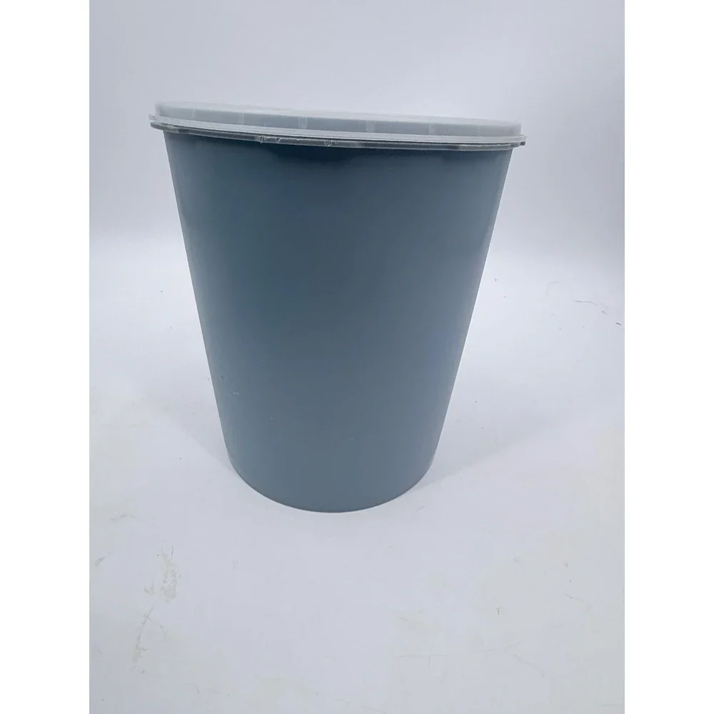 Tupperware Canister Blue Vintage Servalier Sunburst Lid Storage